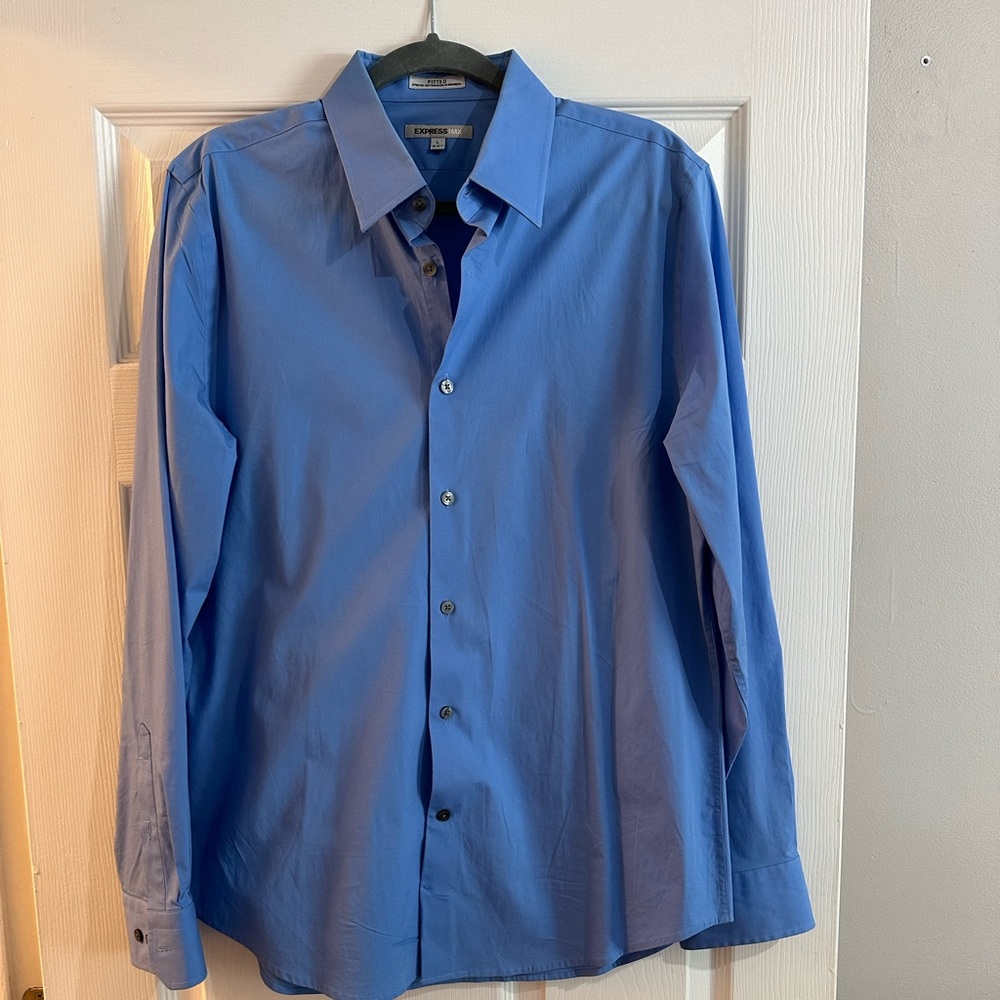 Express - Men’s Fitted Long Sleeve Solid Dress